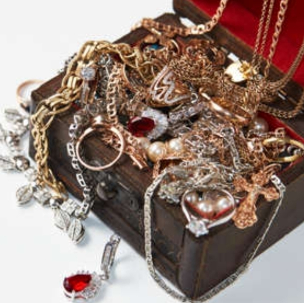 Jewelry mystery reseller box (photo is stock)